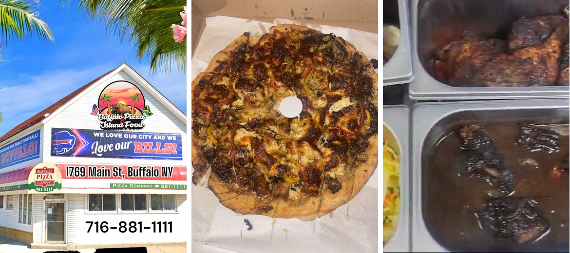 Buffalo Pizza & Island Food Menu