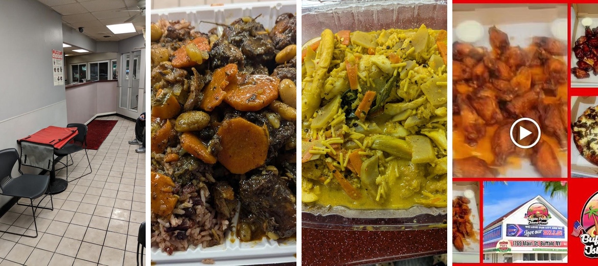 Buffalo Pizza & Island Food Menu