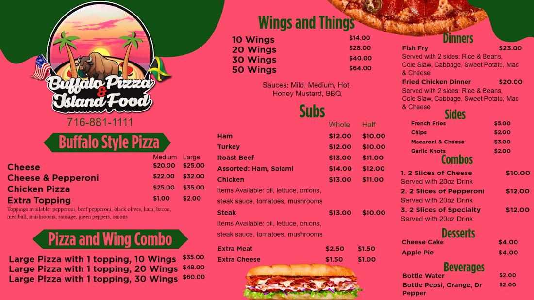 Buffalo Pizza & Island Food